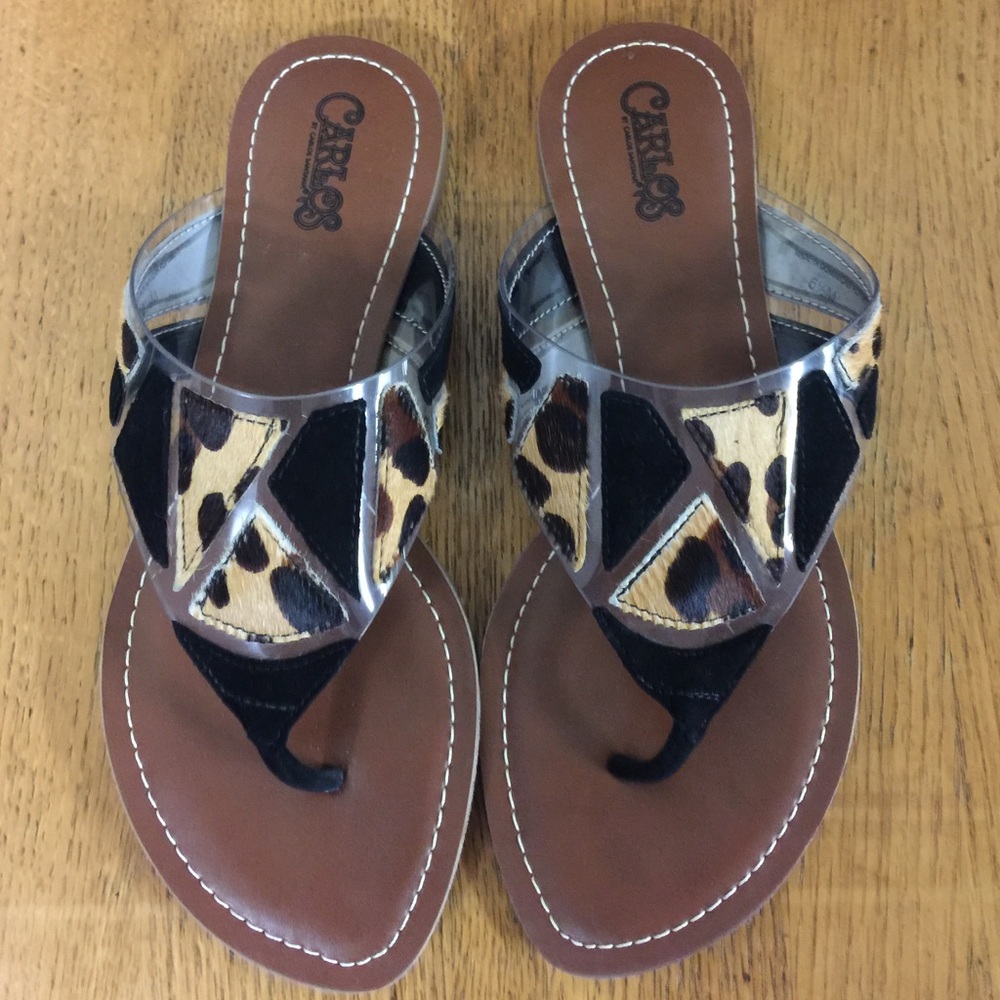 🎉HP x 2🎉New Size 6.5 Carlos Santana Calf Fur Sandals